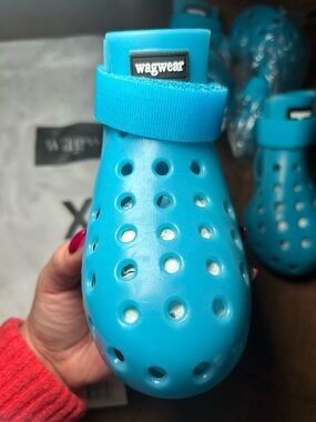 Wagwear Blue Protective Dog Boot with Adjustable Strap | Wagwear Dog Shoes